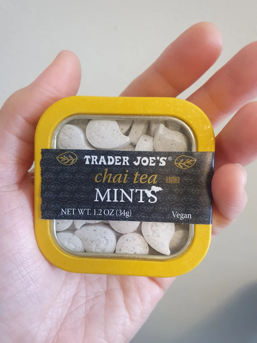 Trader Joe's Chai Tea Flavored Mints Tin