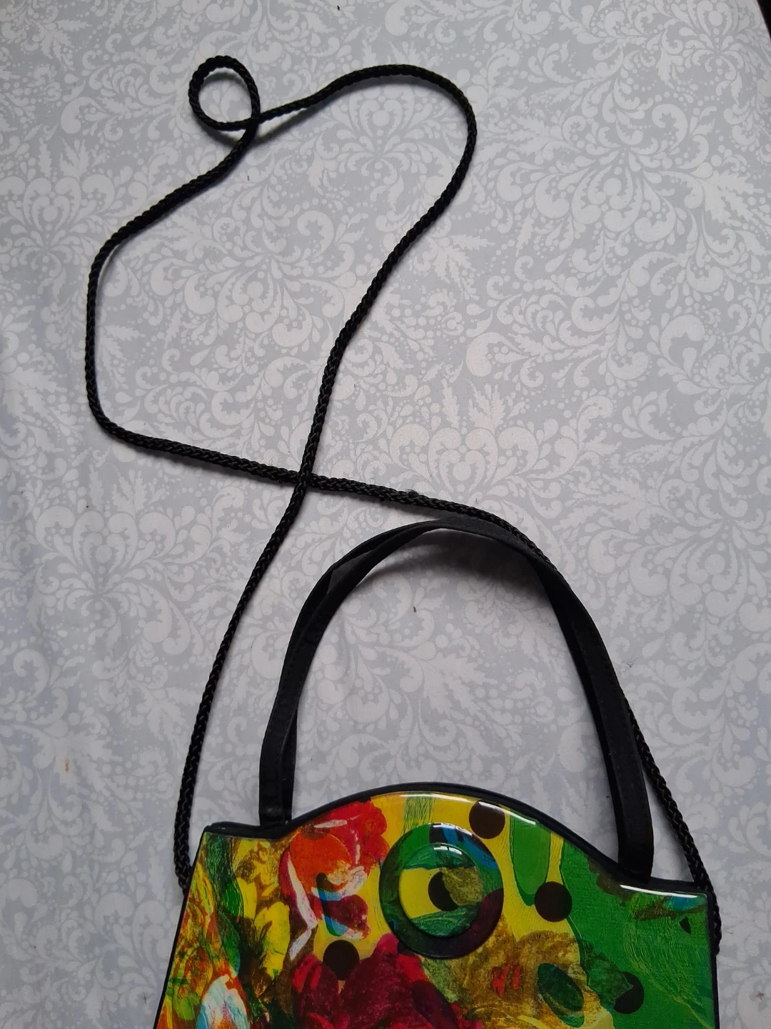 Artistic floral print handbag - photo 3
