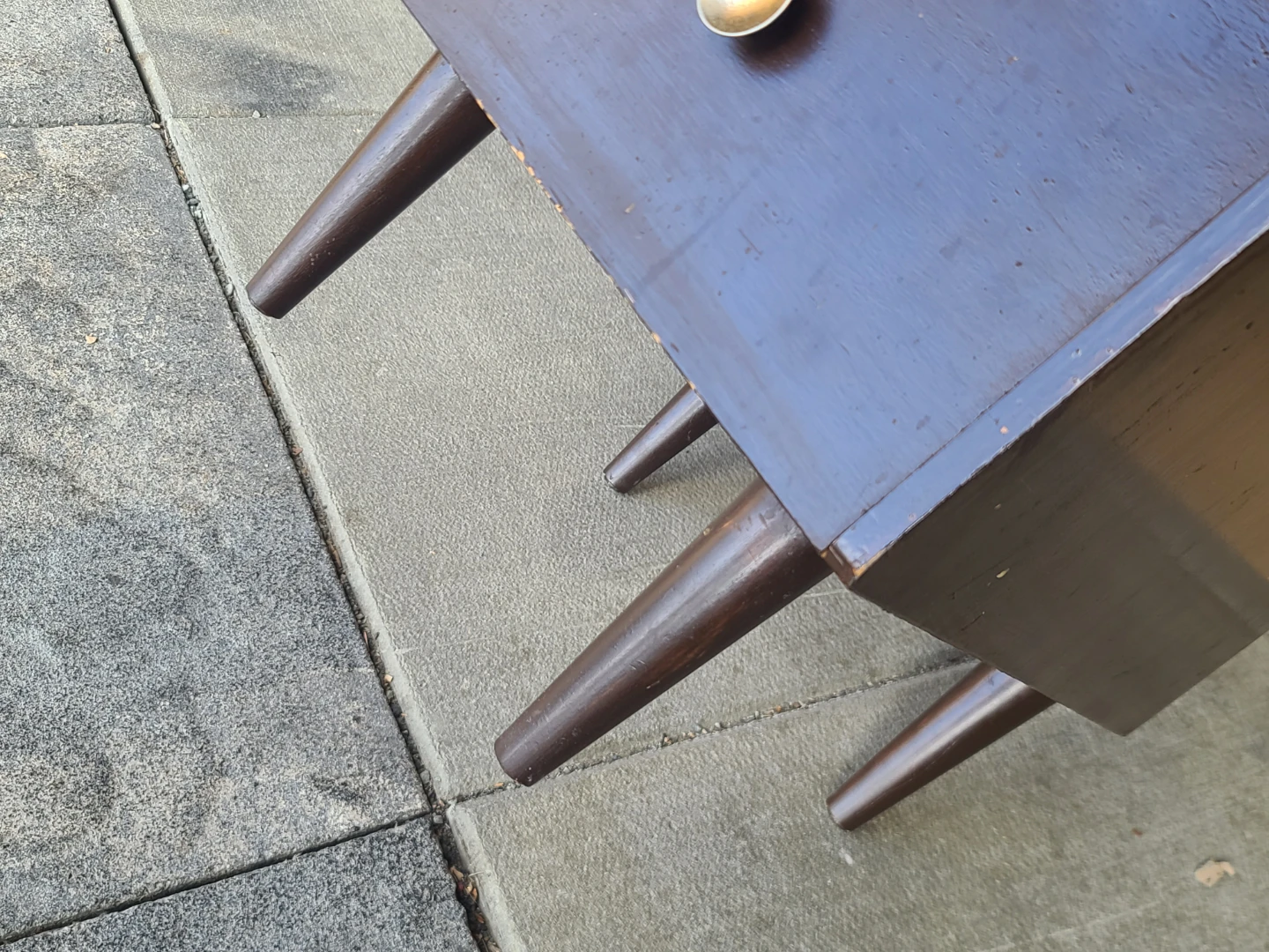 MCM Dark Brown 2-Drawer Nightstand - photo 5