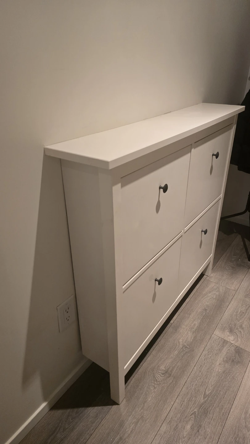 GULLABERG ikea. White Shoe Cabinet with 4 Drawers