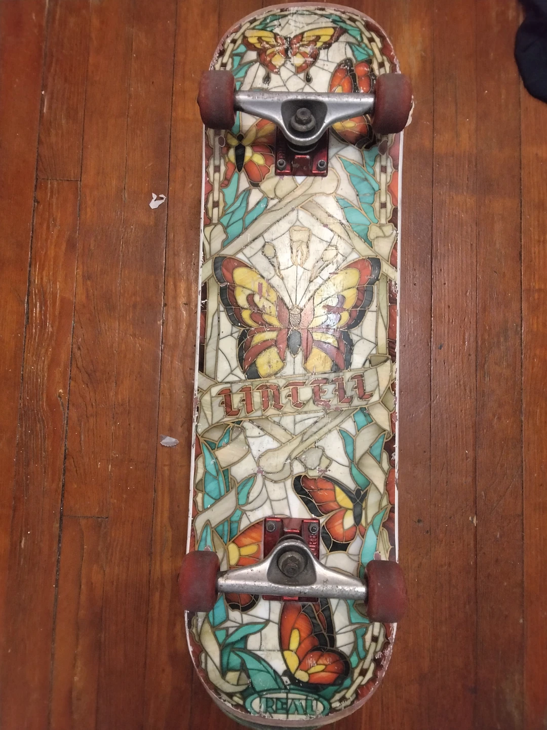 Real Lintell Cathedral skateboard deck