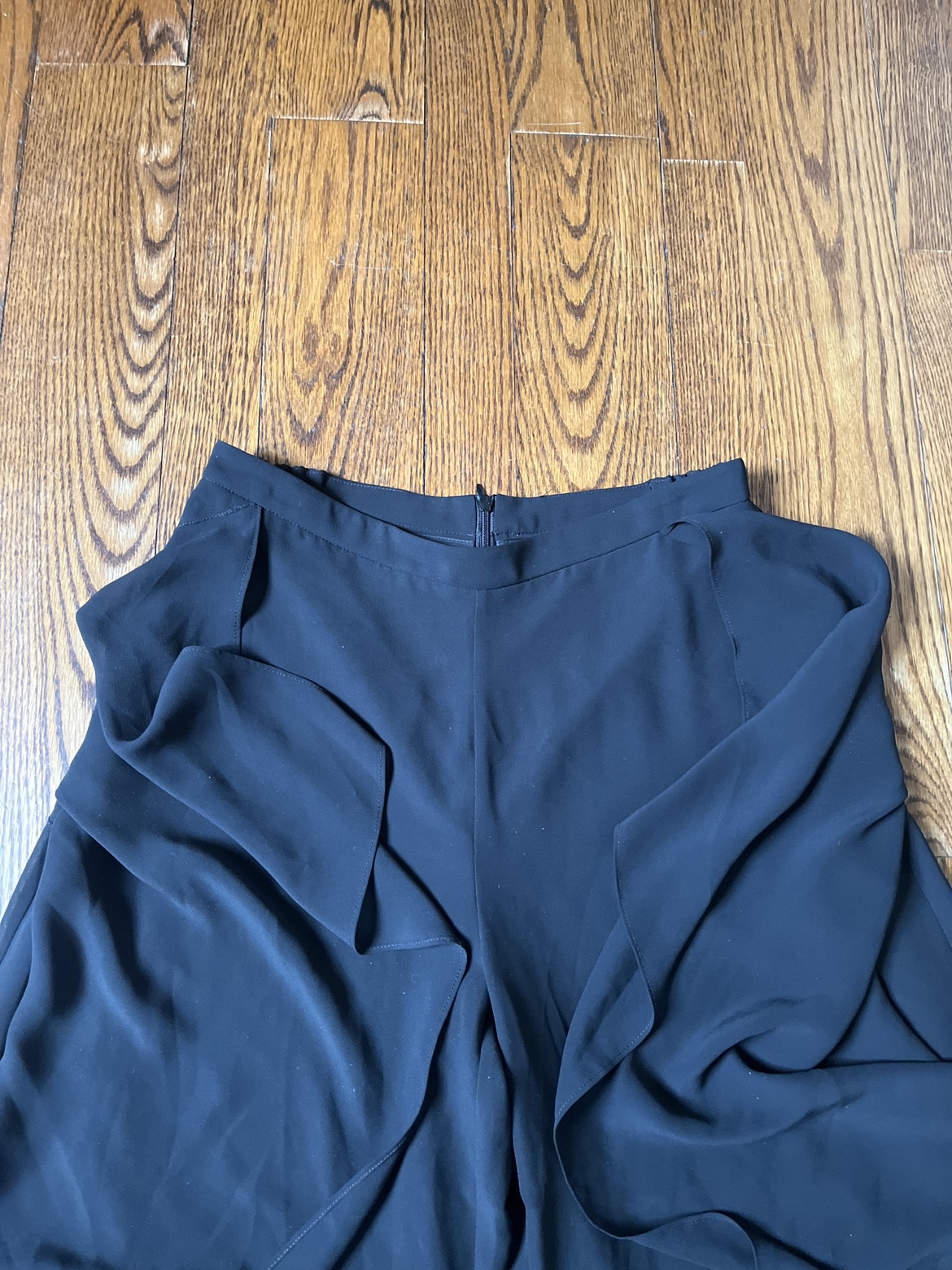 Black wide-leg flowy pants - photo 2