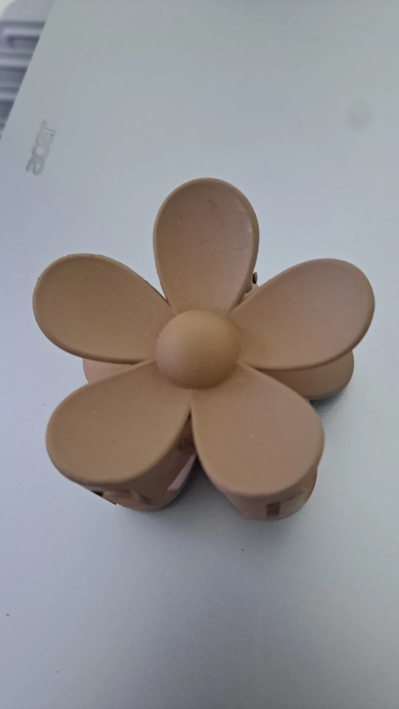 Brown Matte Flower Claw Clip - photo 2