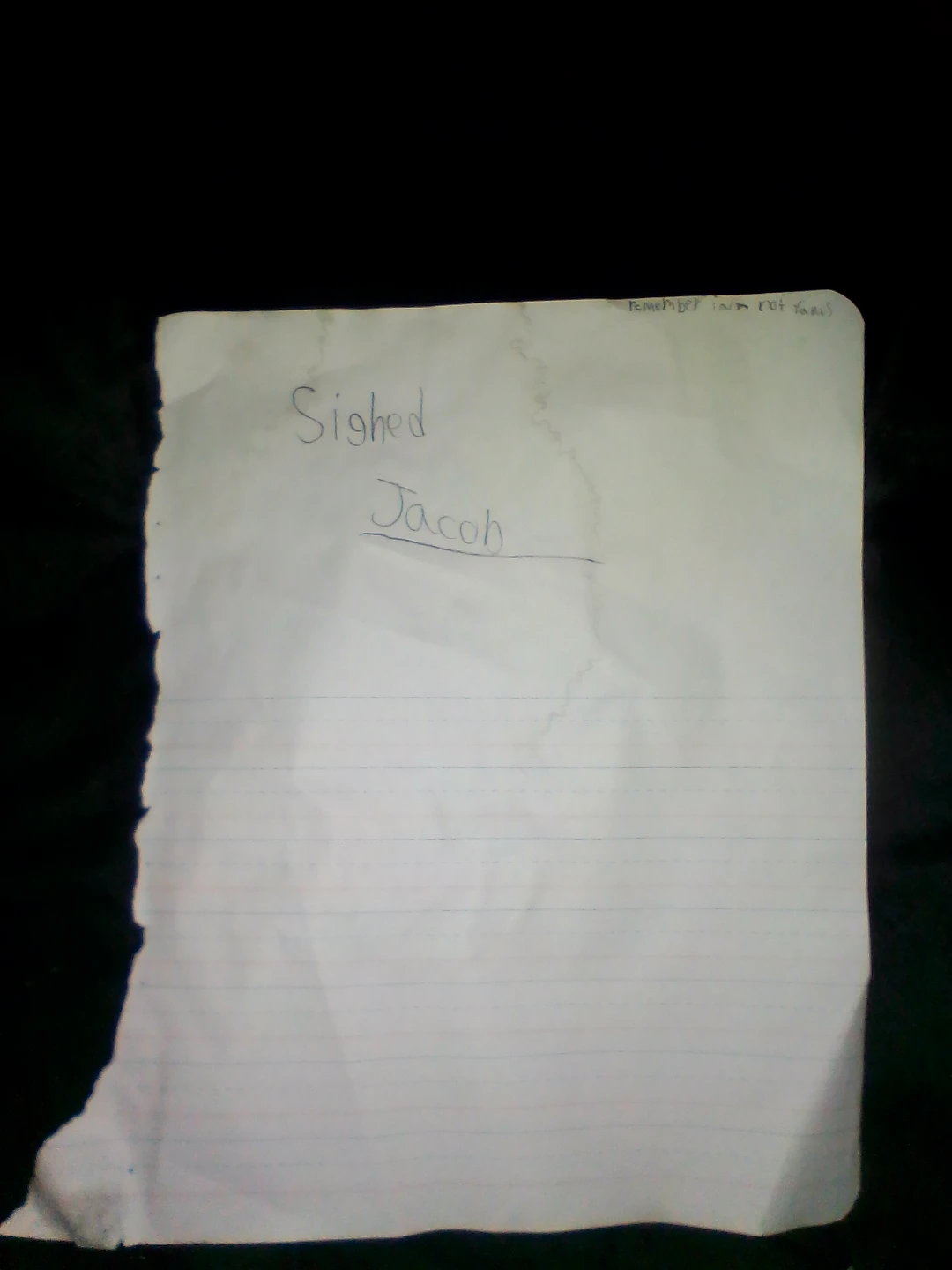 Handwritten Notes and Drawings on Lined Paper - photo 2