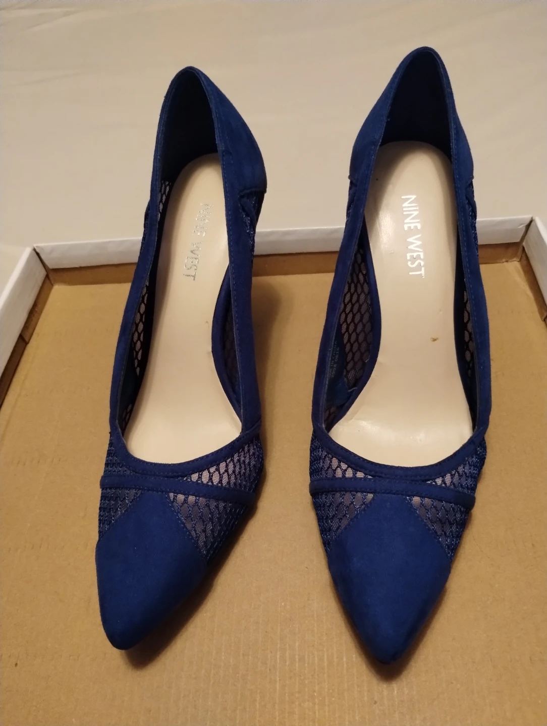 Nine West Women's Blue Mesh Pumps - Size 7.5