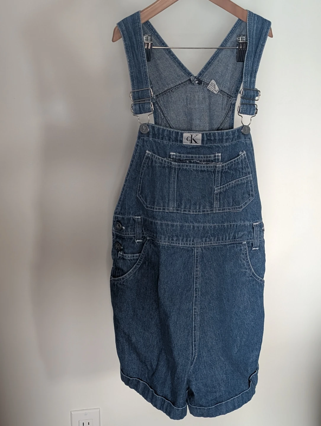 Calvin Klein Denim Shortalls - Size S