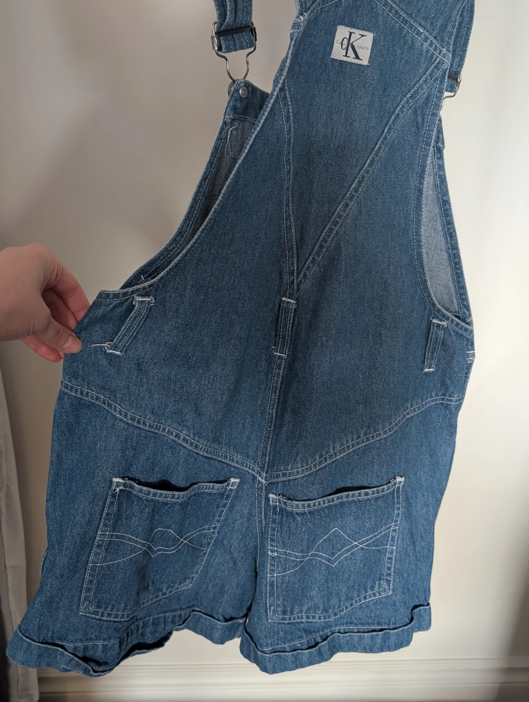 Calvin Klein Denim Shortalls - Size S - photo 4