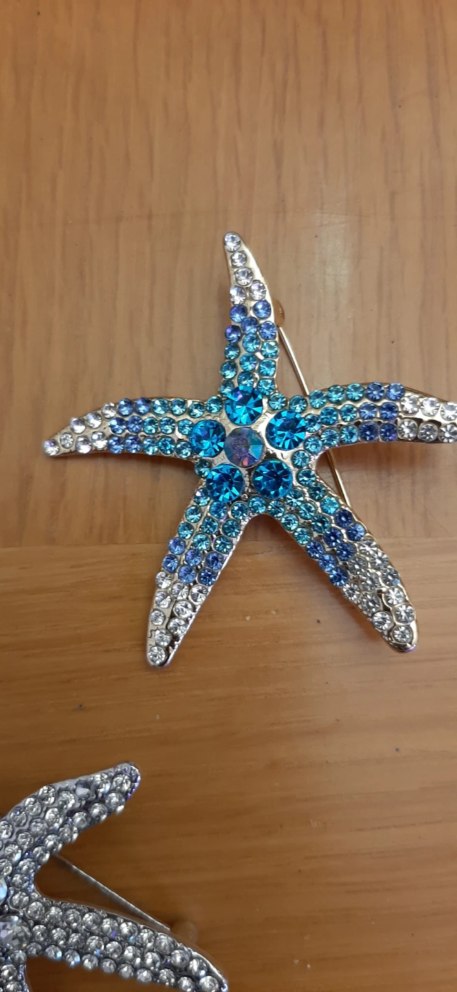 Rhinestone Starfish Brooches $10 each - photo 3