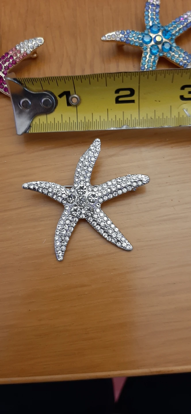 Rhinestone Starfish Brooches $10 each - photo 4