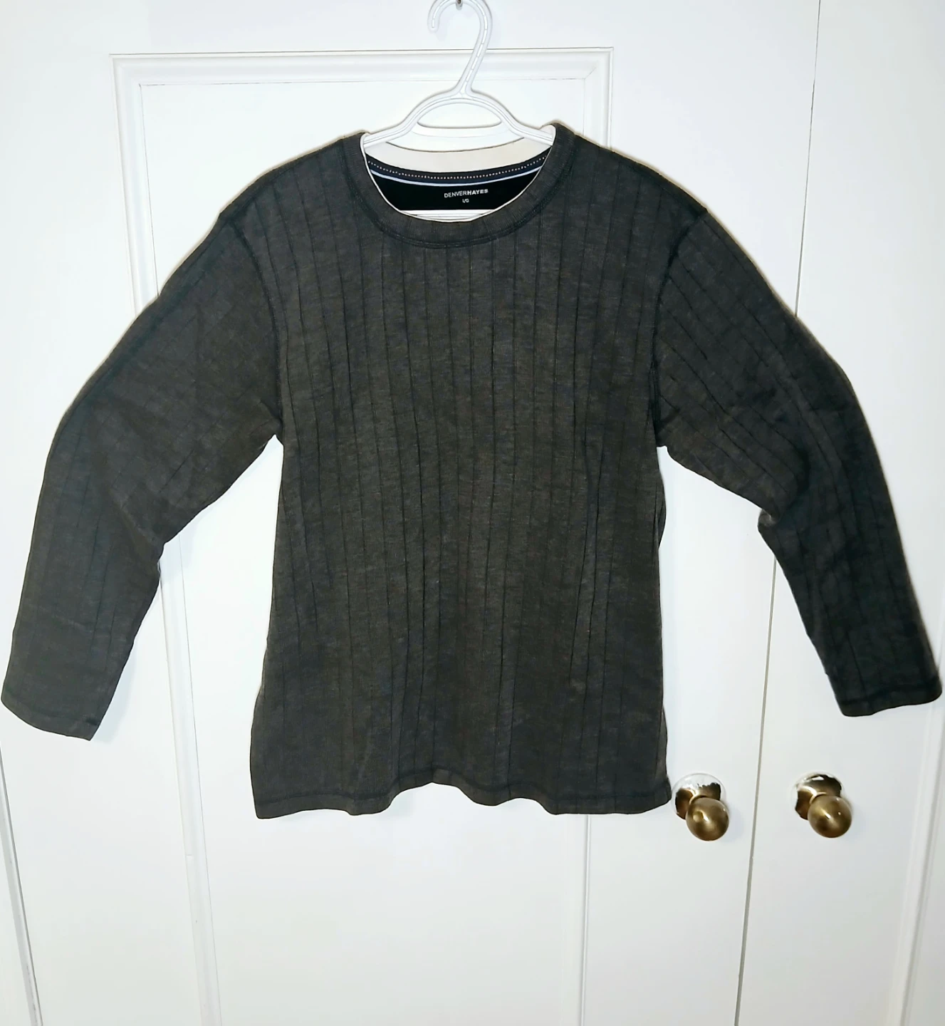 Men Large Denver Hayes Long Sleeve Sweater