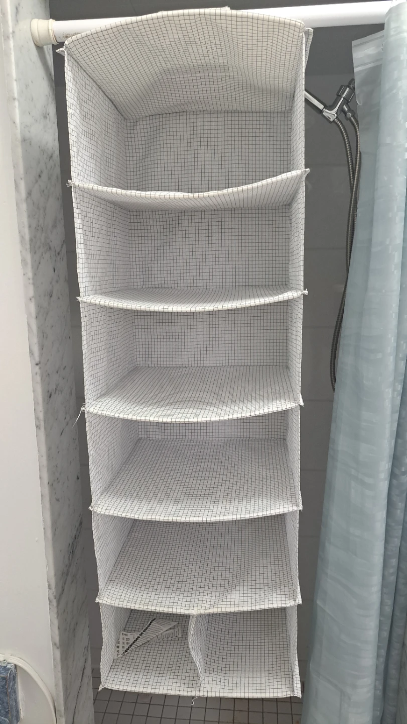 🌱Hanging Shelf Organizer - White Grid Pattern