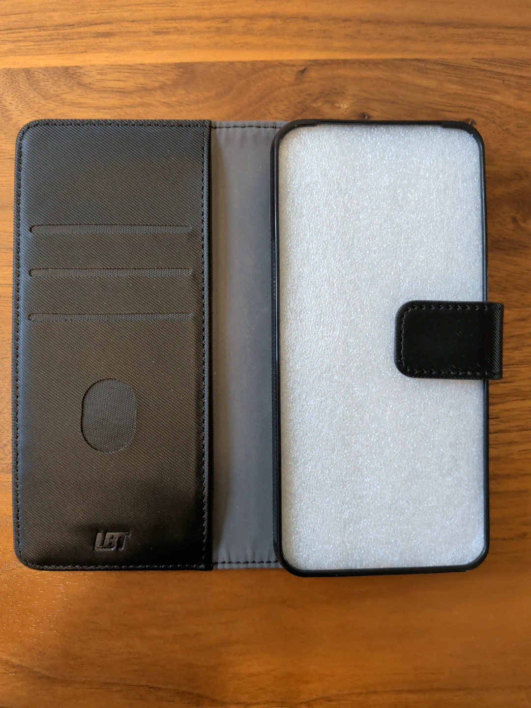 LBT Black Flip Phone Case with Card Slots, Pixel 8 phone - photo 2