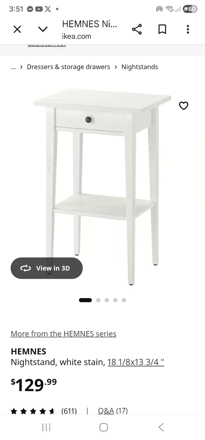 2 ikea Hemness side tables - photo 2