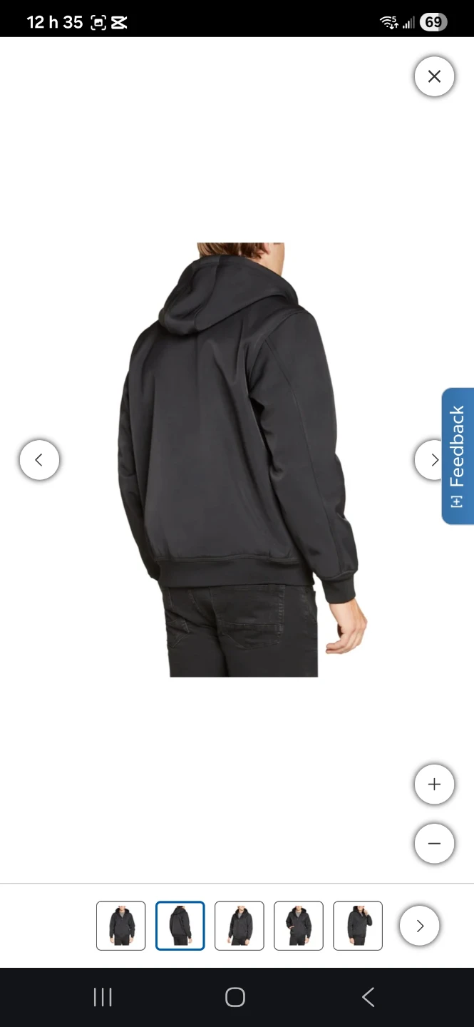 Kirkland Signature Fleece Lined Hooded Jacket - Black - Large - photo 4
