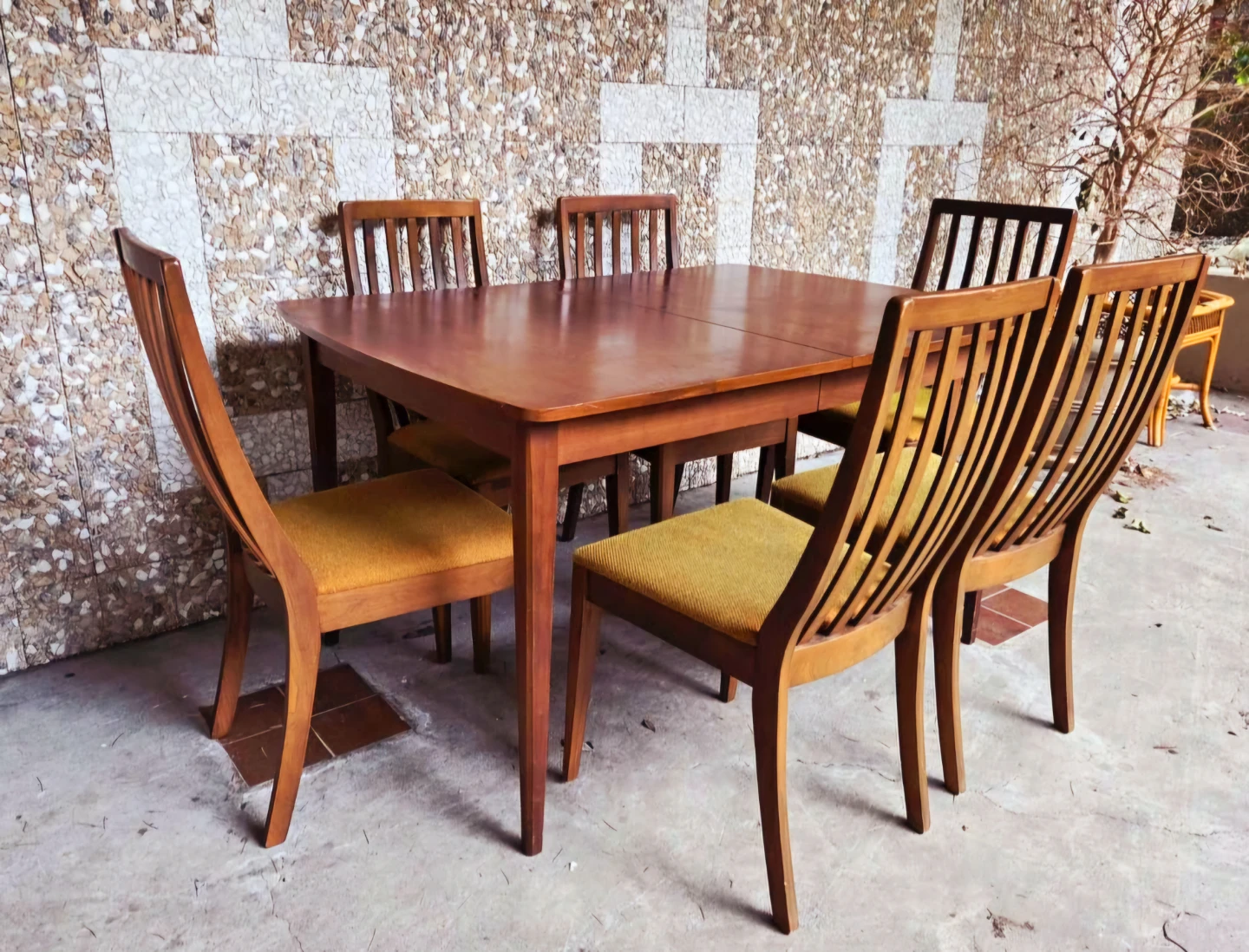 MCM Solid Walnut Dining Set (Price For Set) - photo 4