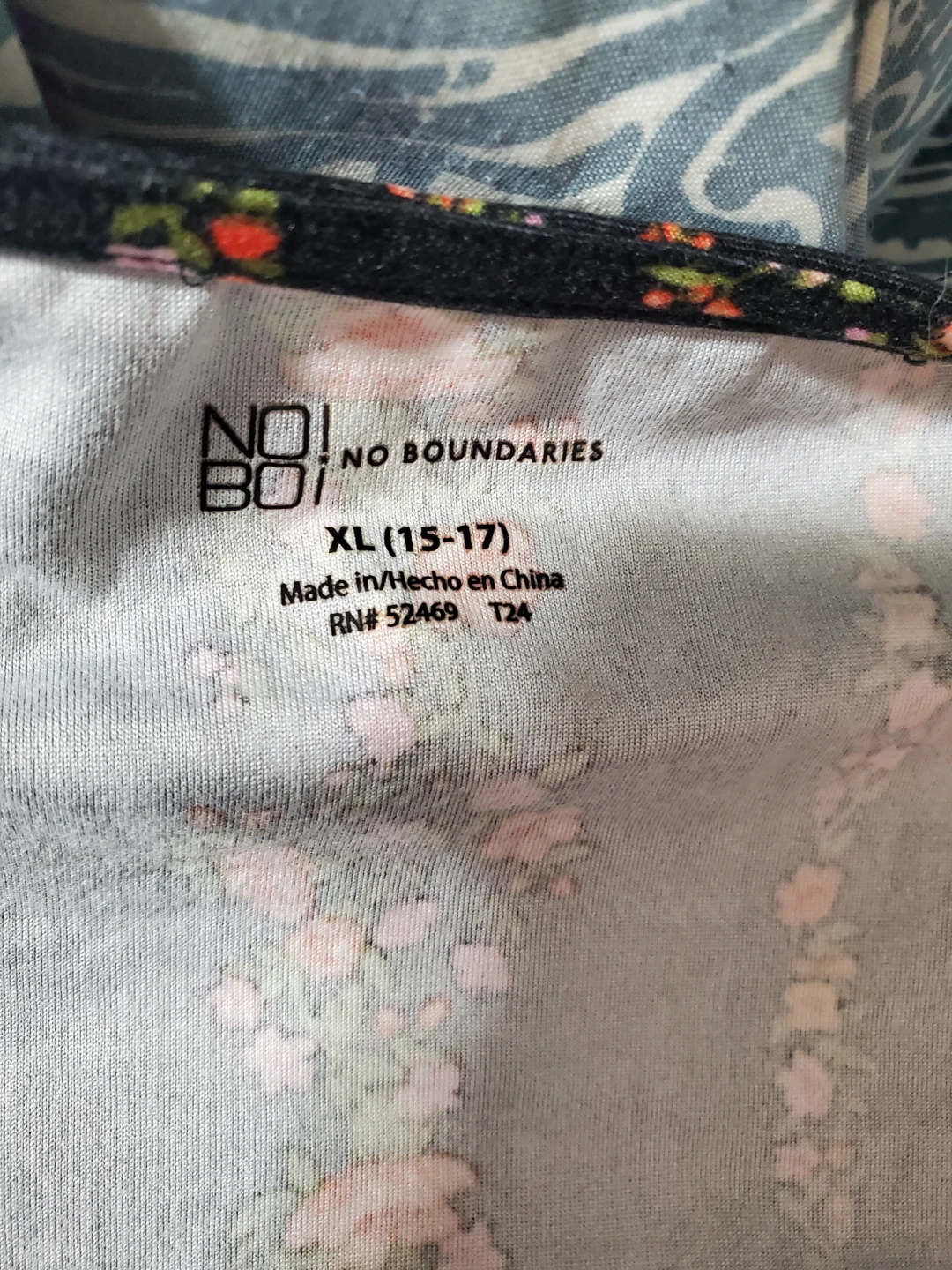 No Boundaries Women's Black Floral Wrap Dress Size XL - photo 4