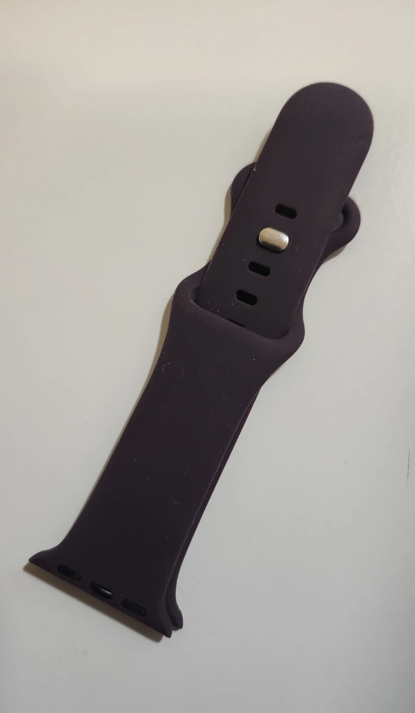 Dark Purple Silicone Watch Band - photo 2