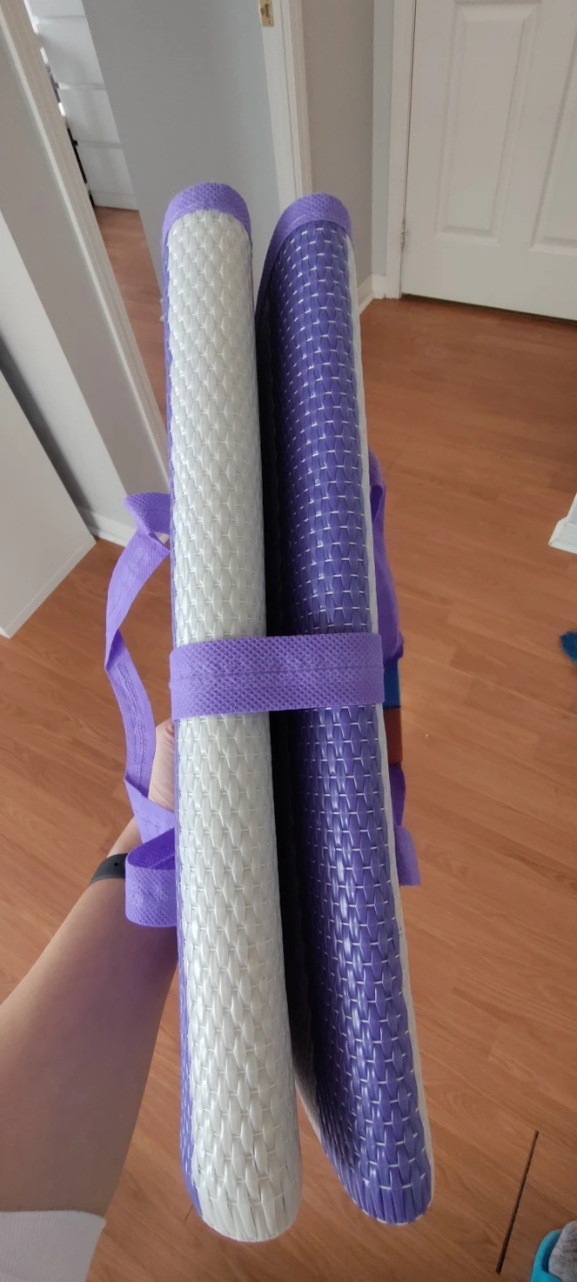 Purple and White Striped Picnic Mat - photo 2