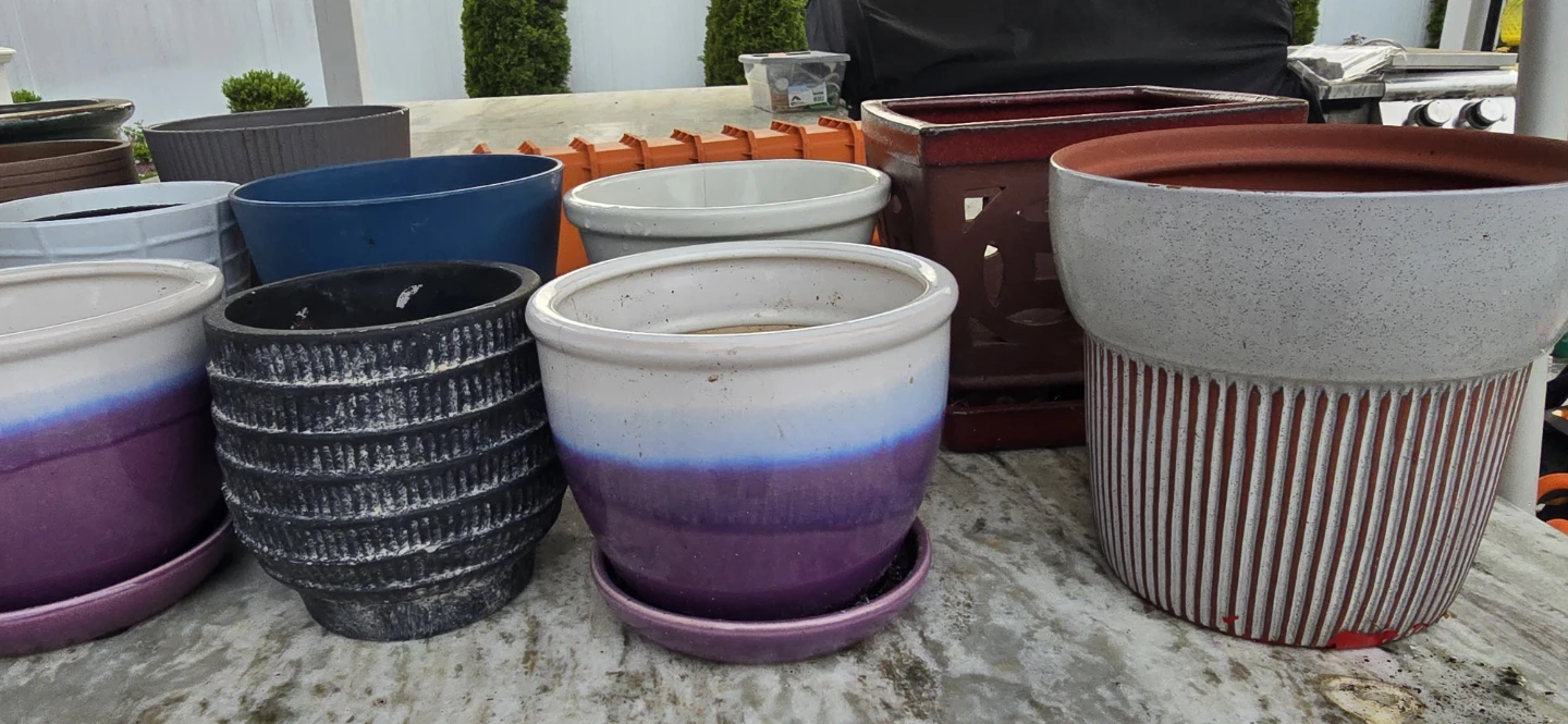 Assorted Ceramic & Terracotta Planters - photo 3