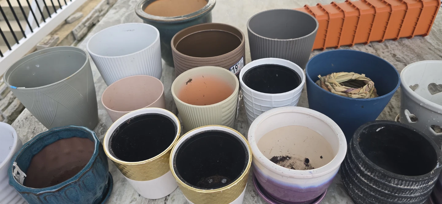 Assorted Ceramic & Terracotta Planters - photo 4