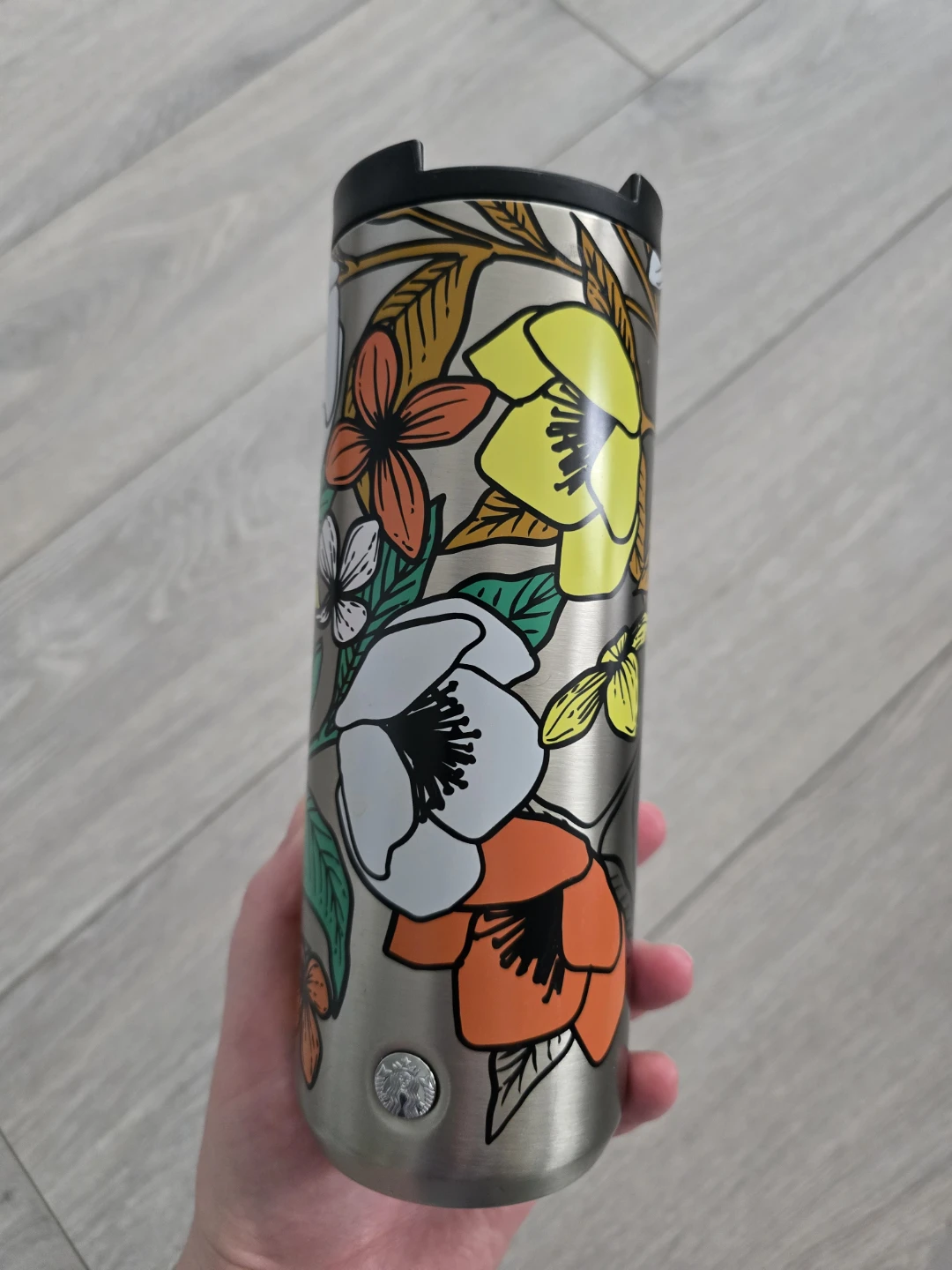 Starbucks Floral Stainless Steel Tumbler
