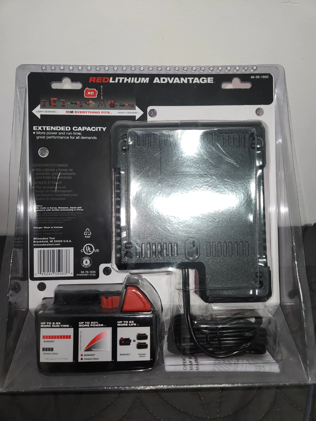Milwaukee M18 REDLITHIUM XC 5.0 Battery & Power Tool Kit