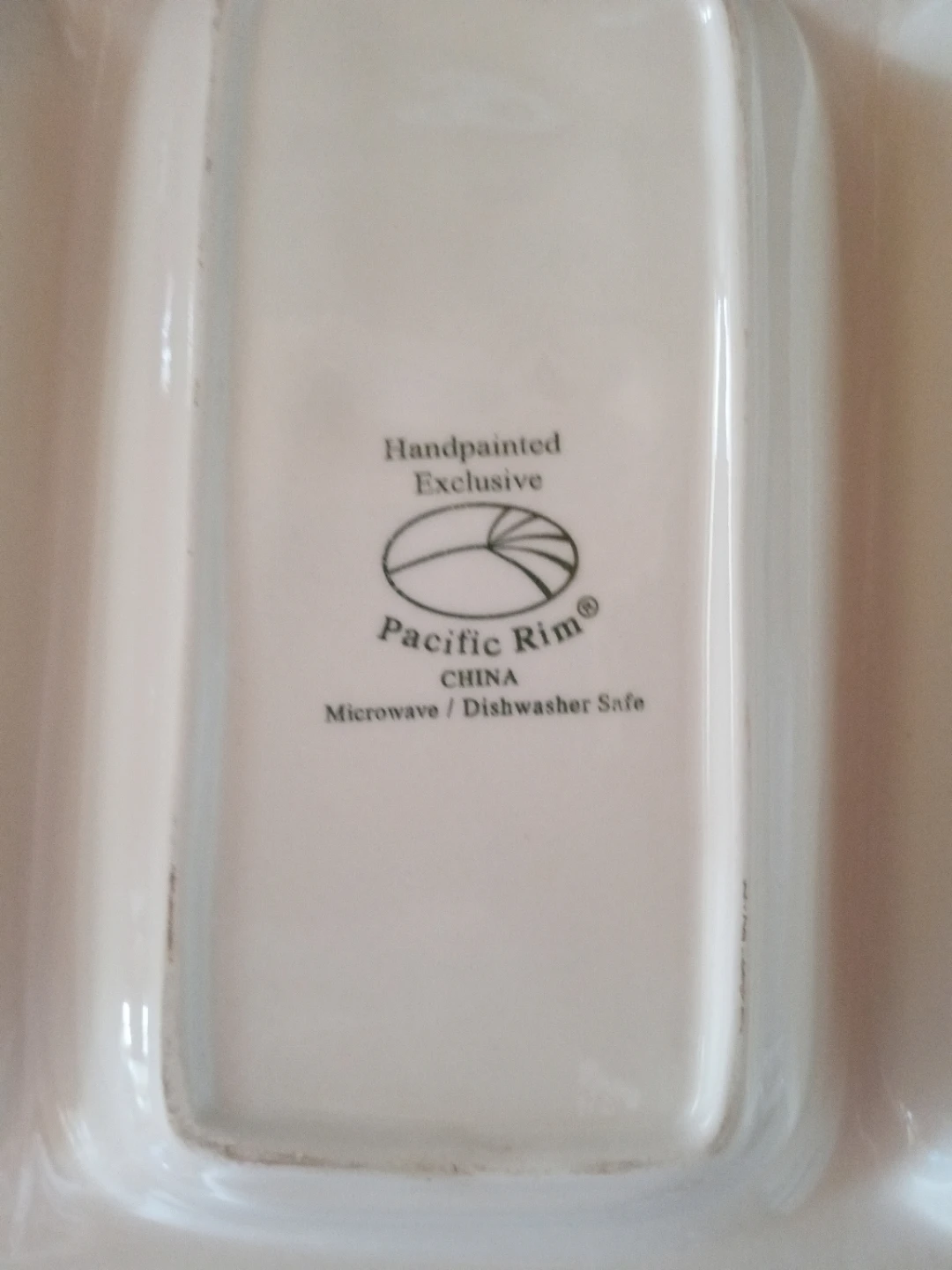 Pacific Rim Handpainted Snowman Divided Serving Dish - photo 2