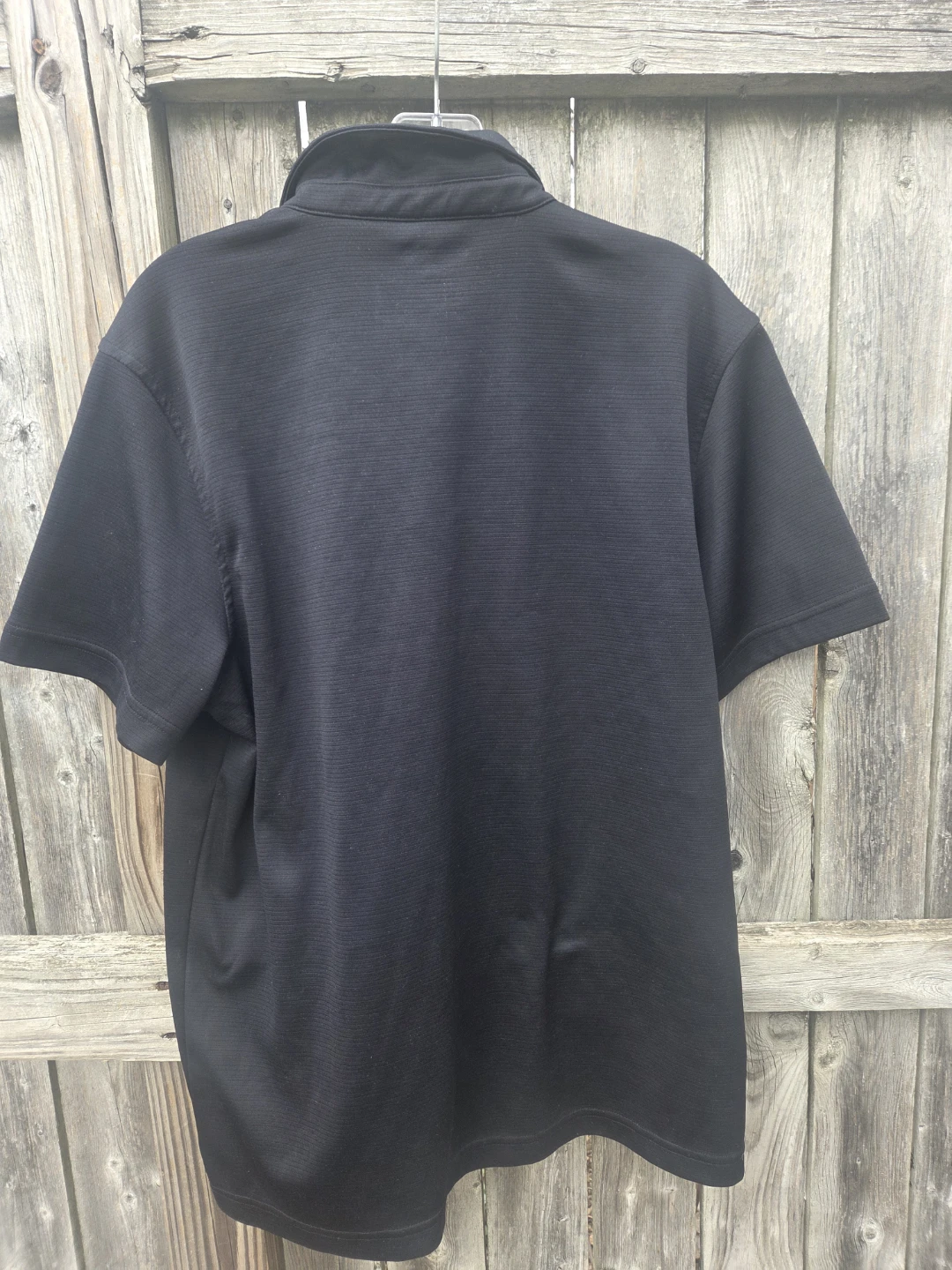 Reebok Men's Polo Shirt Size L/G Black Short Sleeve Athletic - photo 2