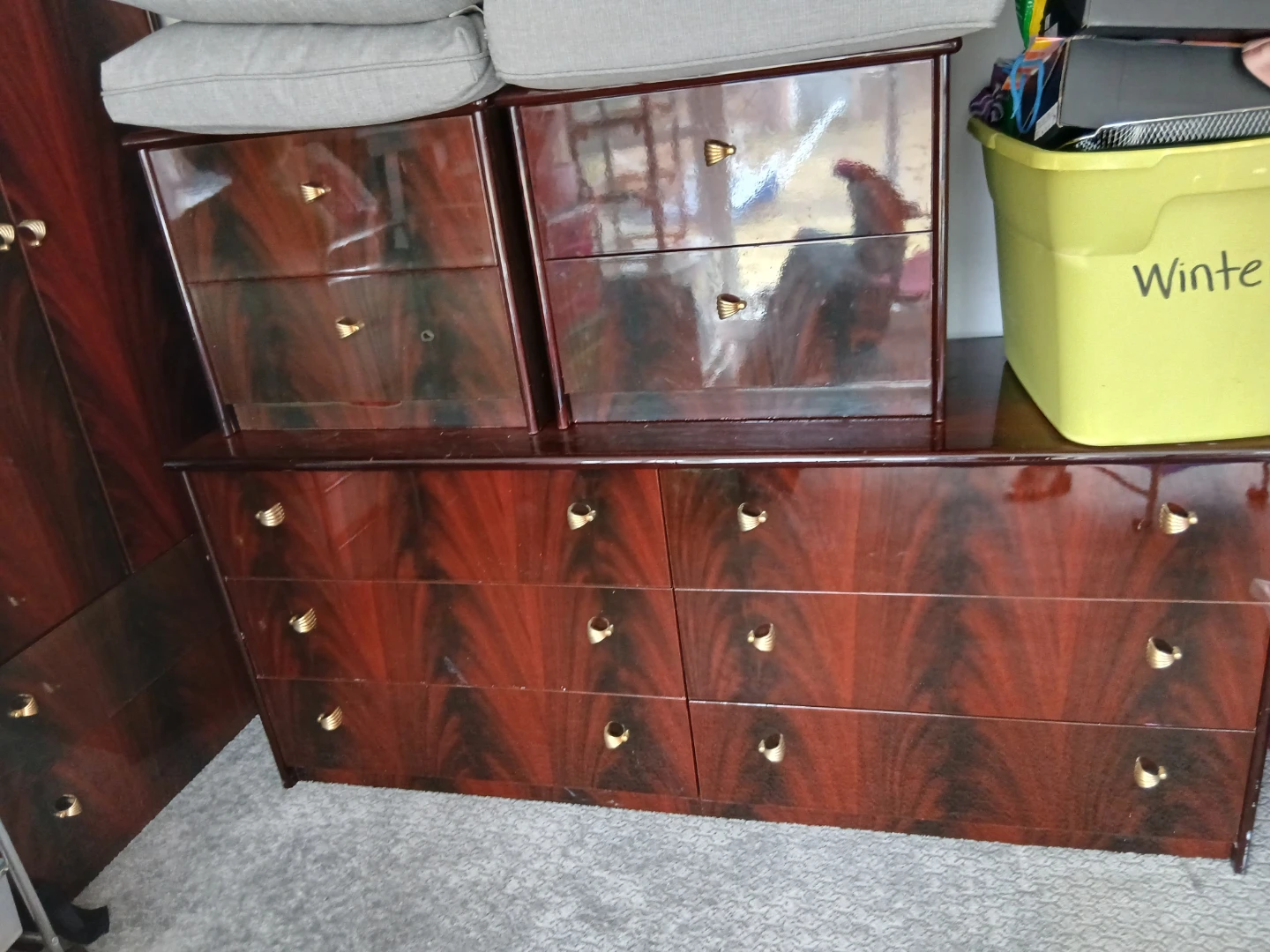 Vintage Wood dresser set