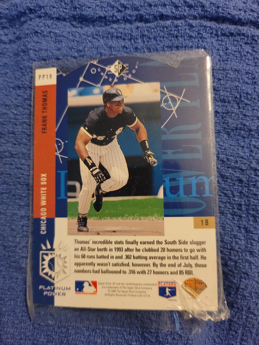 Upper Deck Frank Thomas Chicago White Sox Baseball Card - photo 3