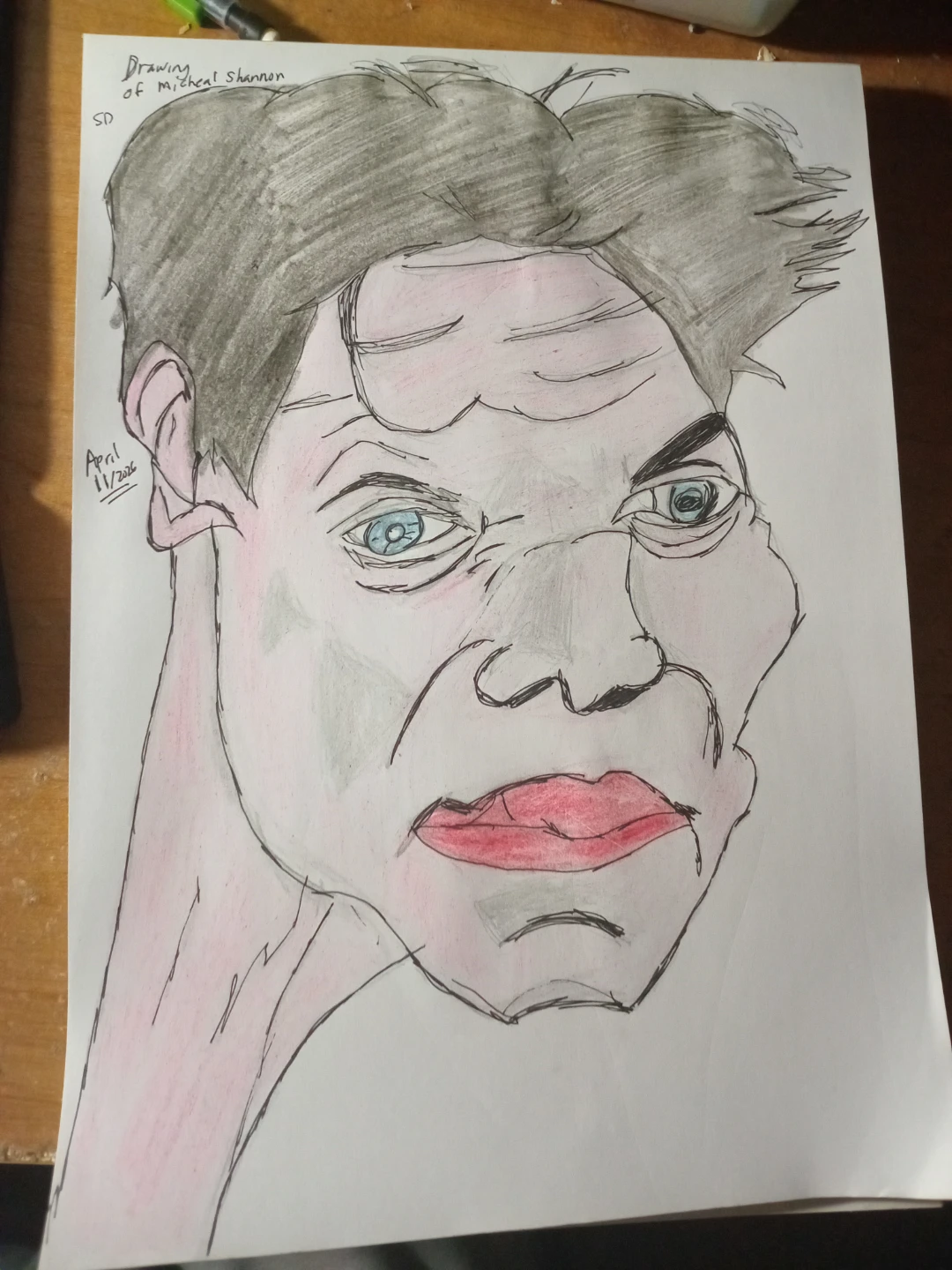 Michael Shannon Drawing by Custom Artist Sherwin - photo 5