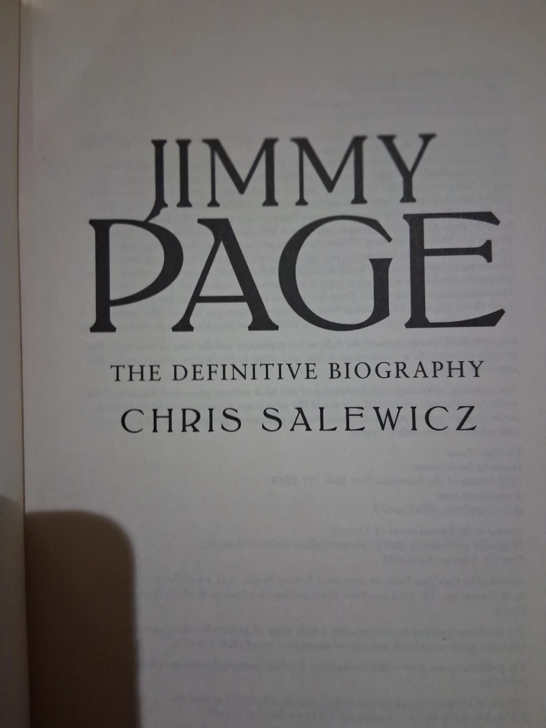 Jimmy Page The Definitive Biography by Chris Salewicz