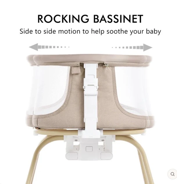 ANGELBLISS 3 in 1 Foldable Baby Rocking Bassinet - Pink - photo 3