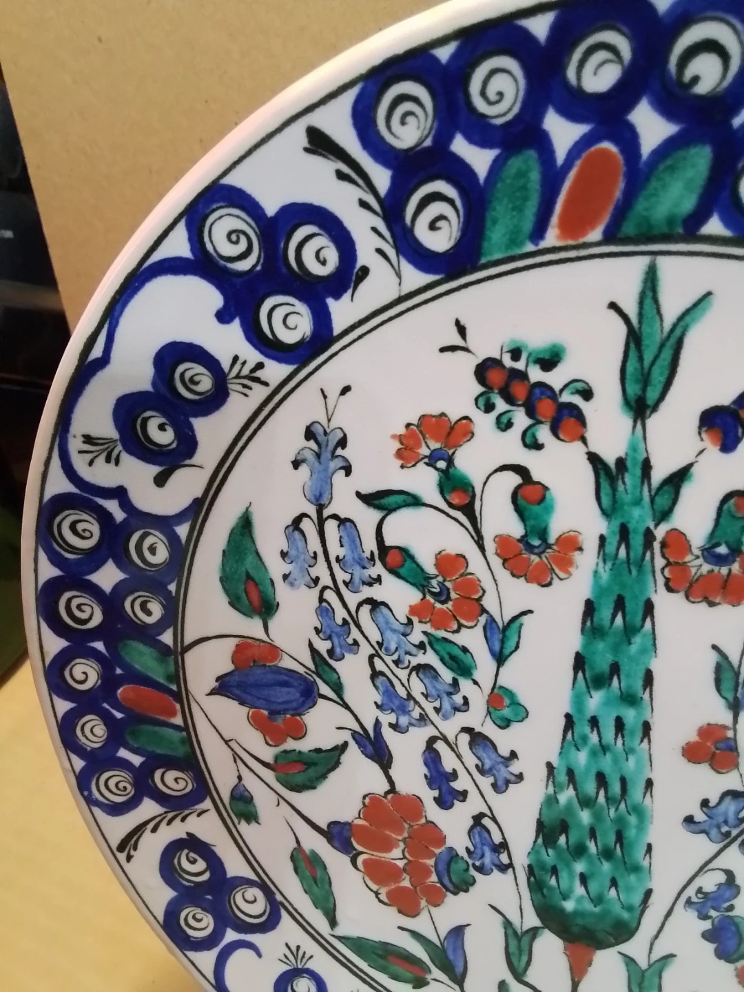 Vintage Hand Painted Greek Majolica Plate 8.5" - photo 3