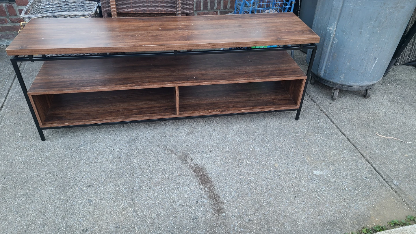Wood Grain Media Console