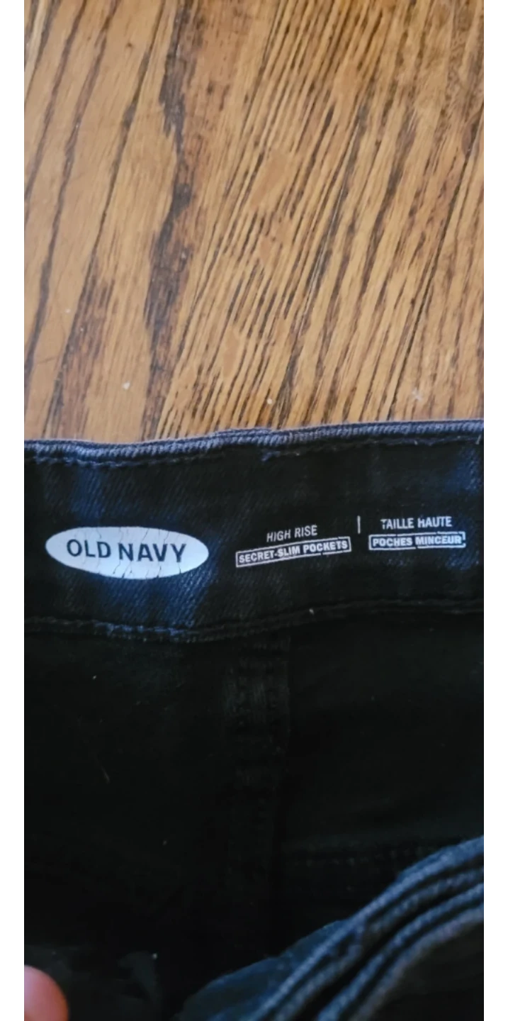 Old Navy Black High Rise Denim Shorts Size 4 - photo 2