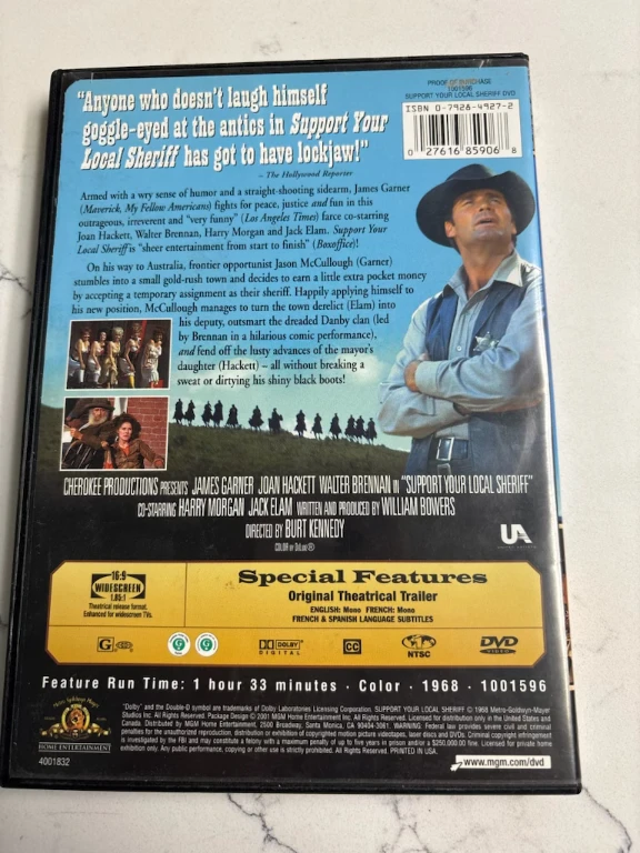 Support Your Local Sheriff DVD - photo 2