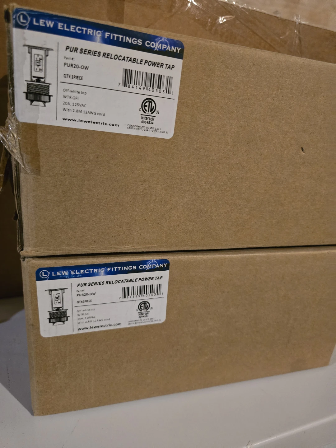Lew Electric Fittings PUR Series Relocatable Power Tap PUR20-OW - photo 2