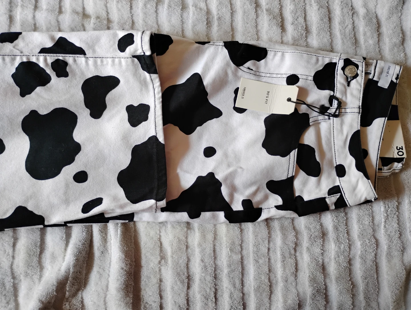 Forever 21 Print Denim Pants Size 30 - photo 4