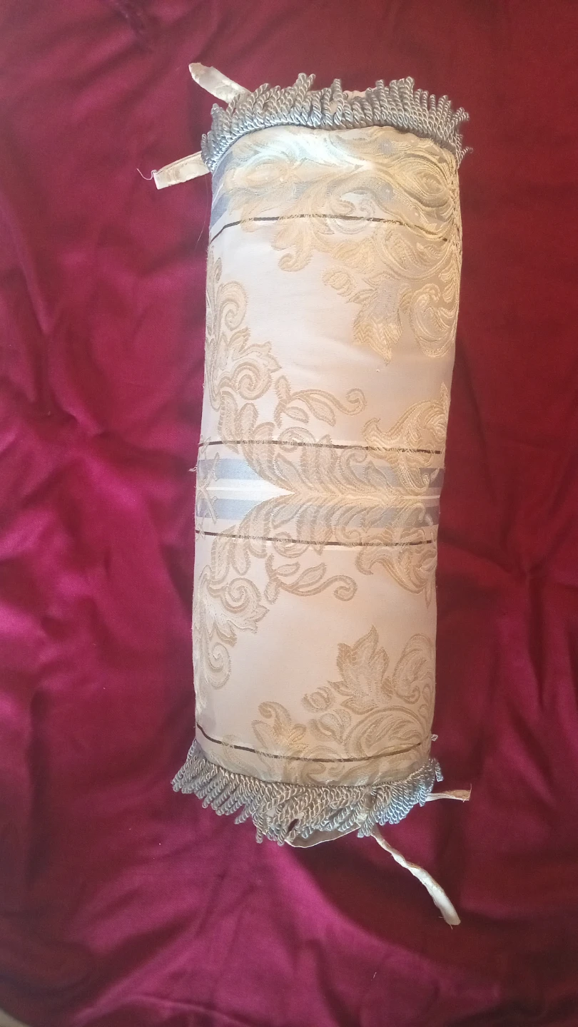 Decorative Bolster Pillow with Tassels