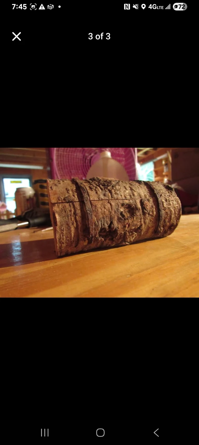 Hand Carved Pine Ring Box - photo 3