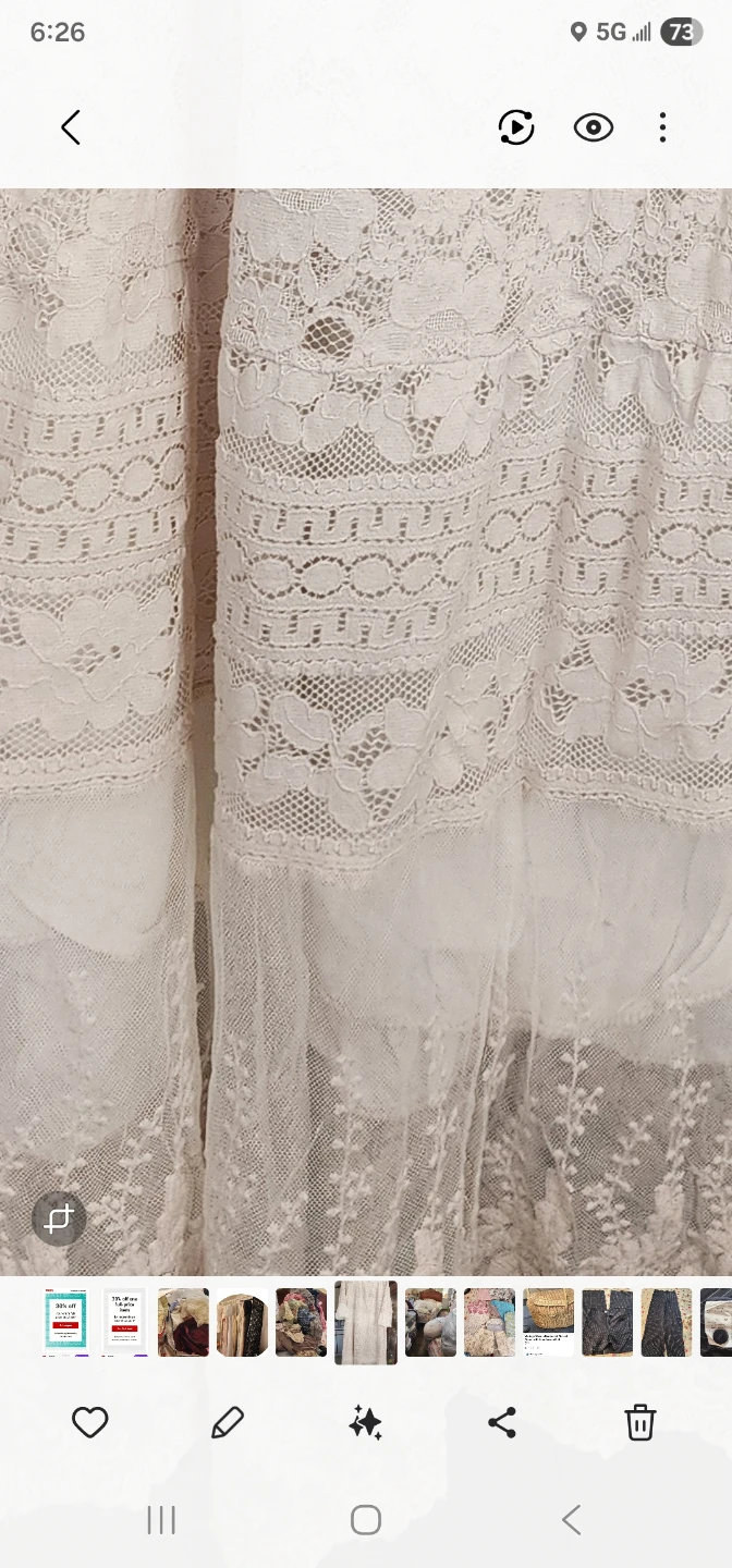 Cream Lace Dress