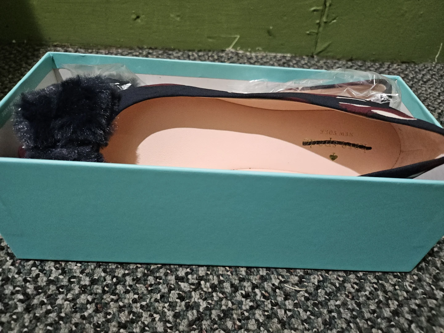 Kate Spade New York Ballet Flats with Fur Detail