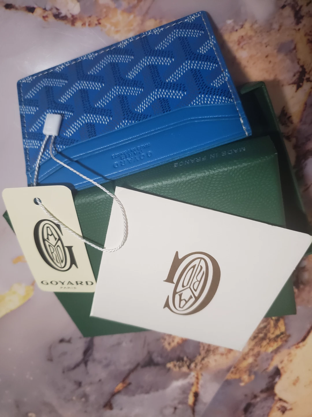 Goyard Blue Card Holder