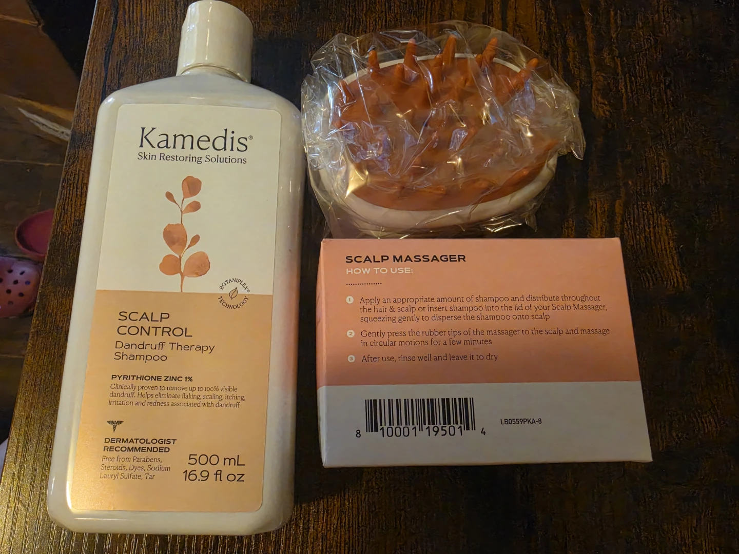 Kamedis Scalp Control Dandruff Shampoo with Scalp Massager