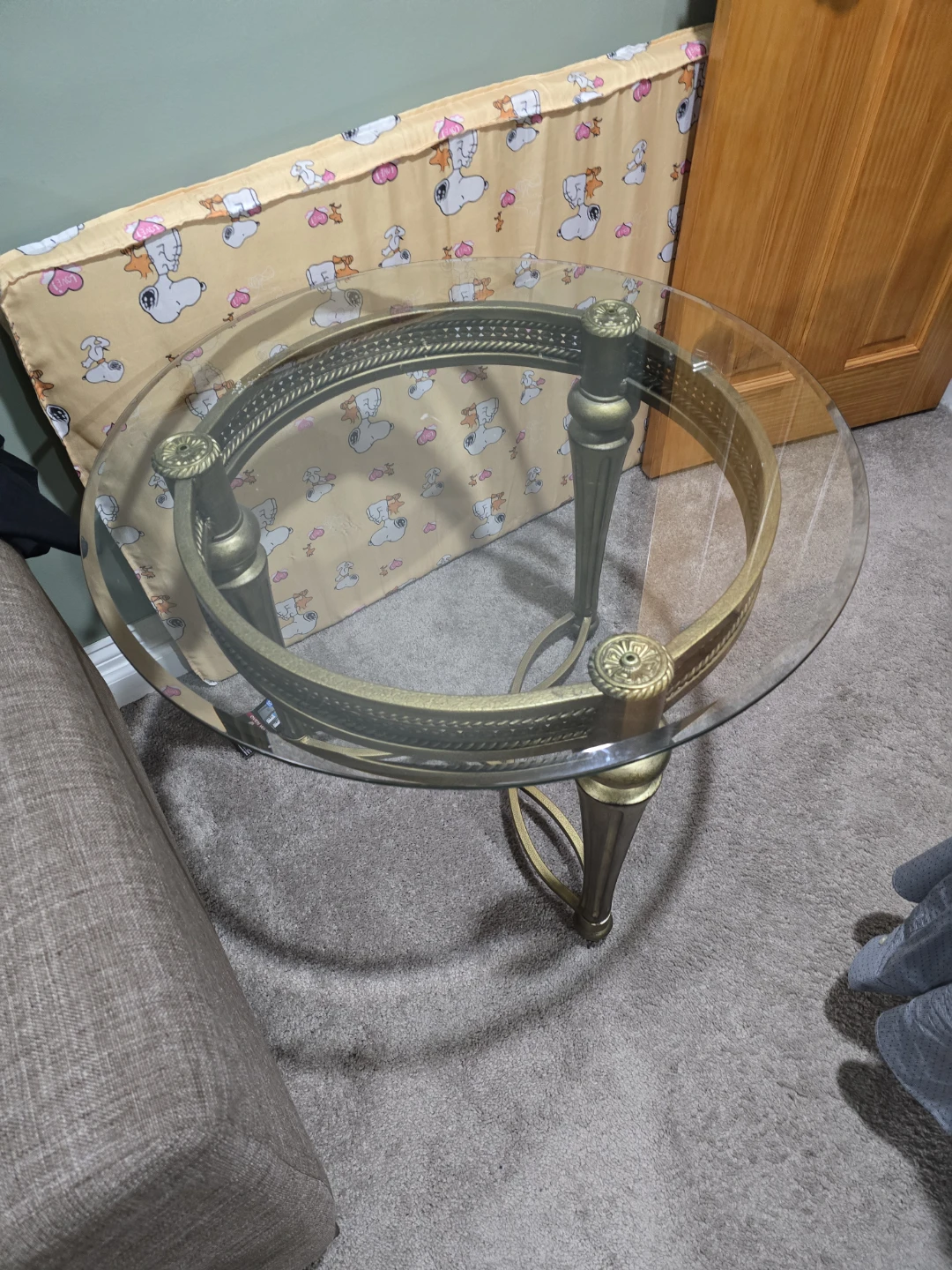 Oval Glass Top Accent/Coffee Table - photo 3