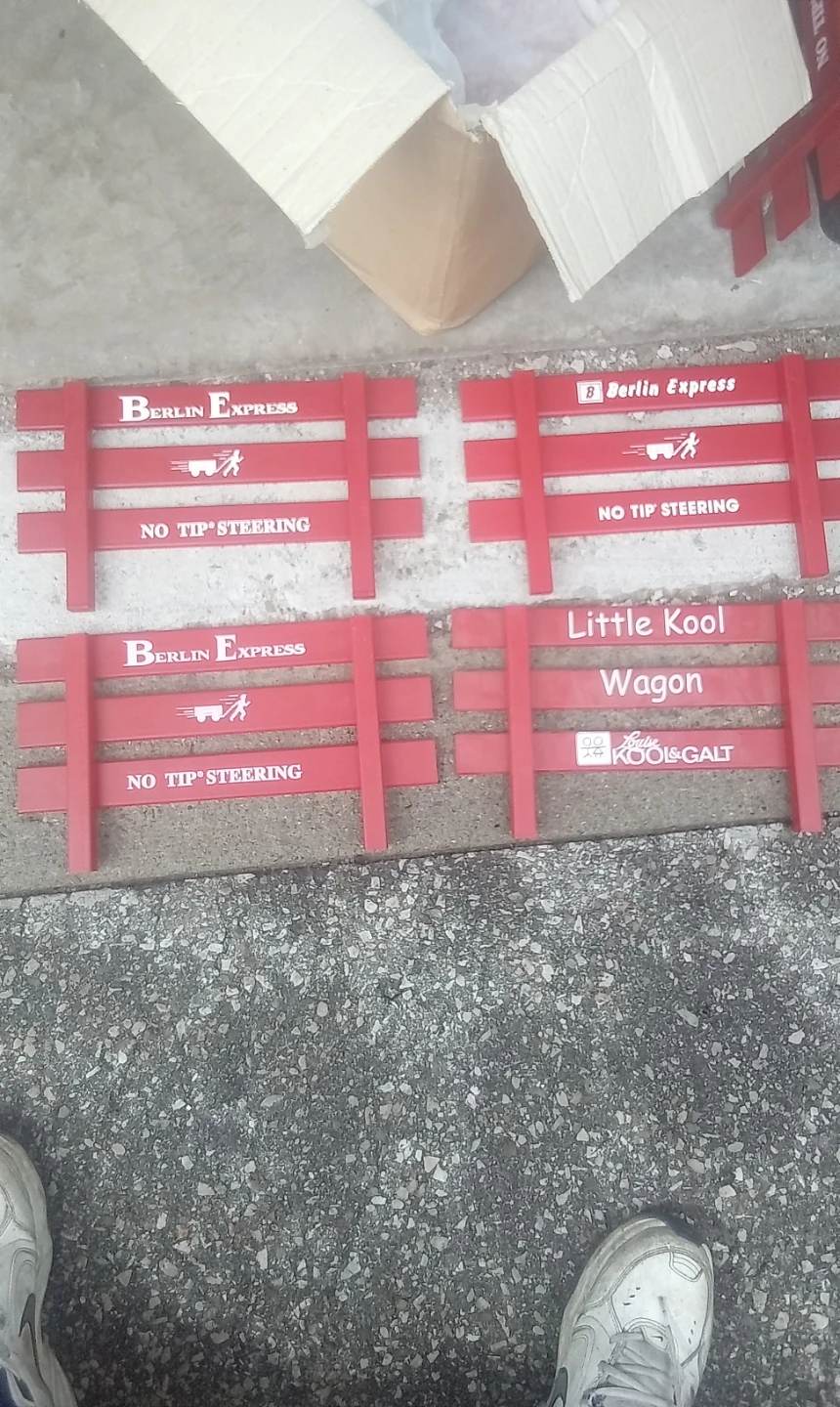 Berlin Flyer Little Kool Wagon Red wooden Sides for wagons - photo 3