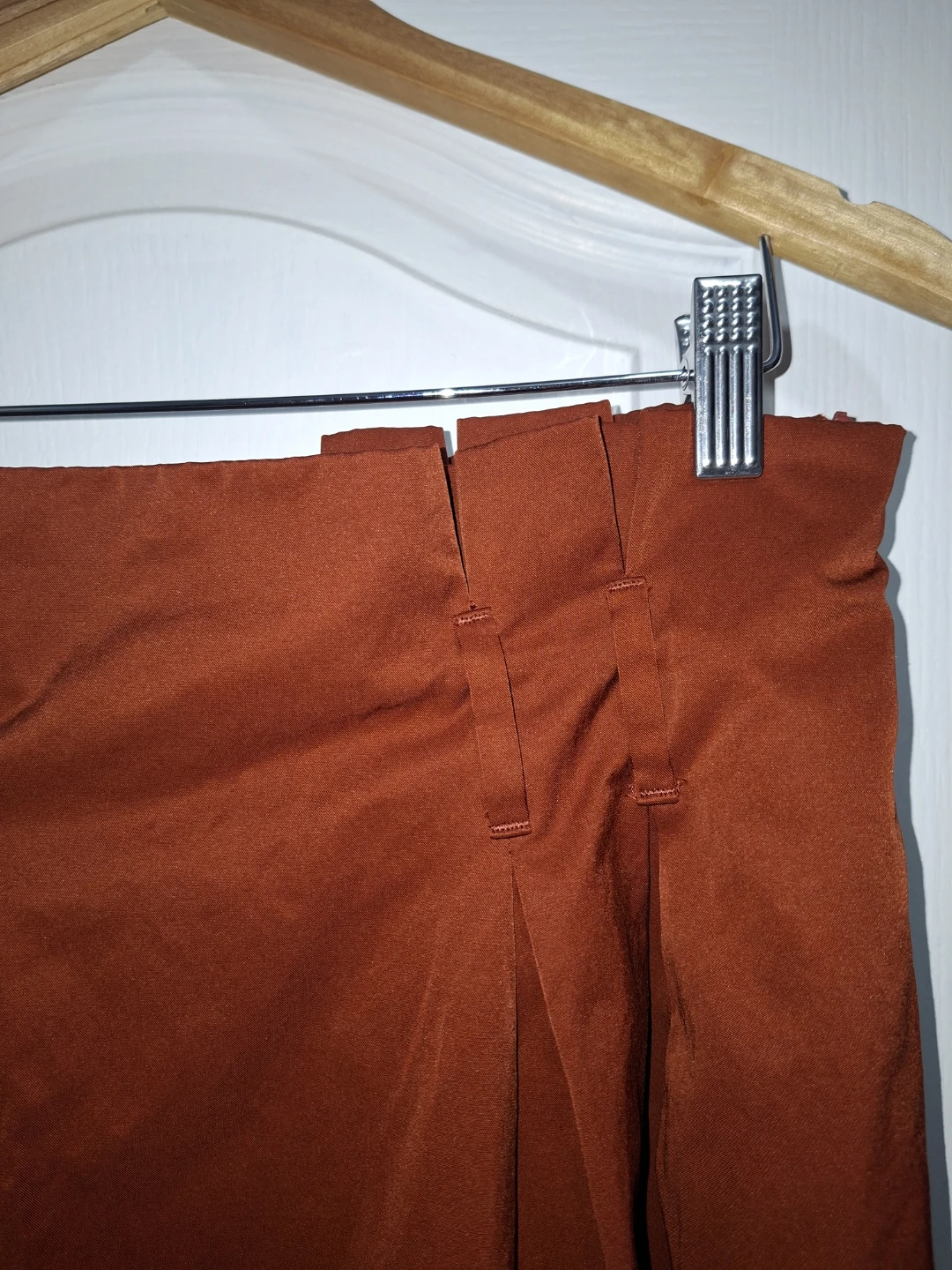 Zara Burnt Orange Midi Skirt (Medium) - photo 4