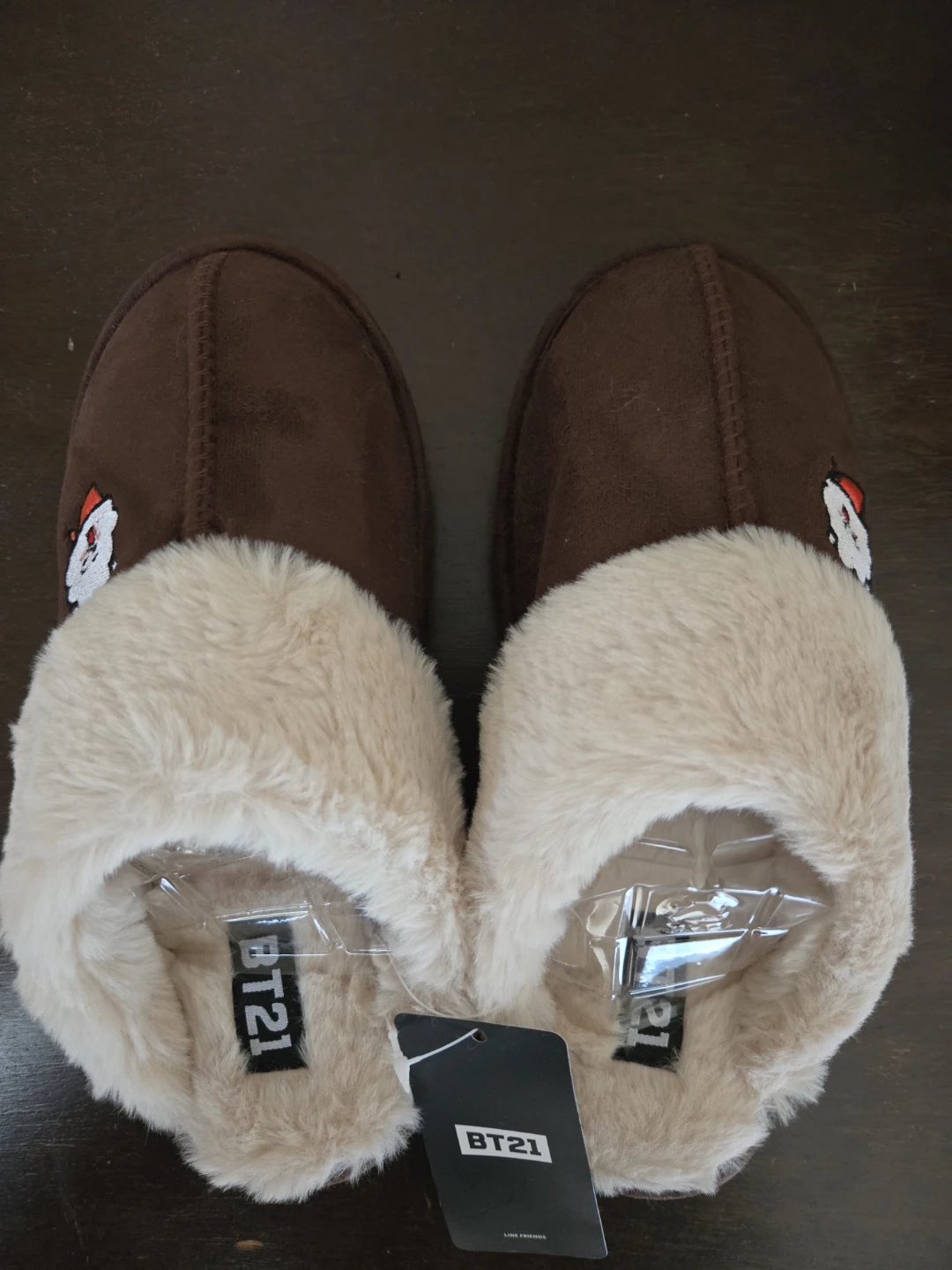 Official BT21 RJ Fuzzy Slippers