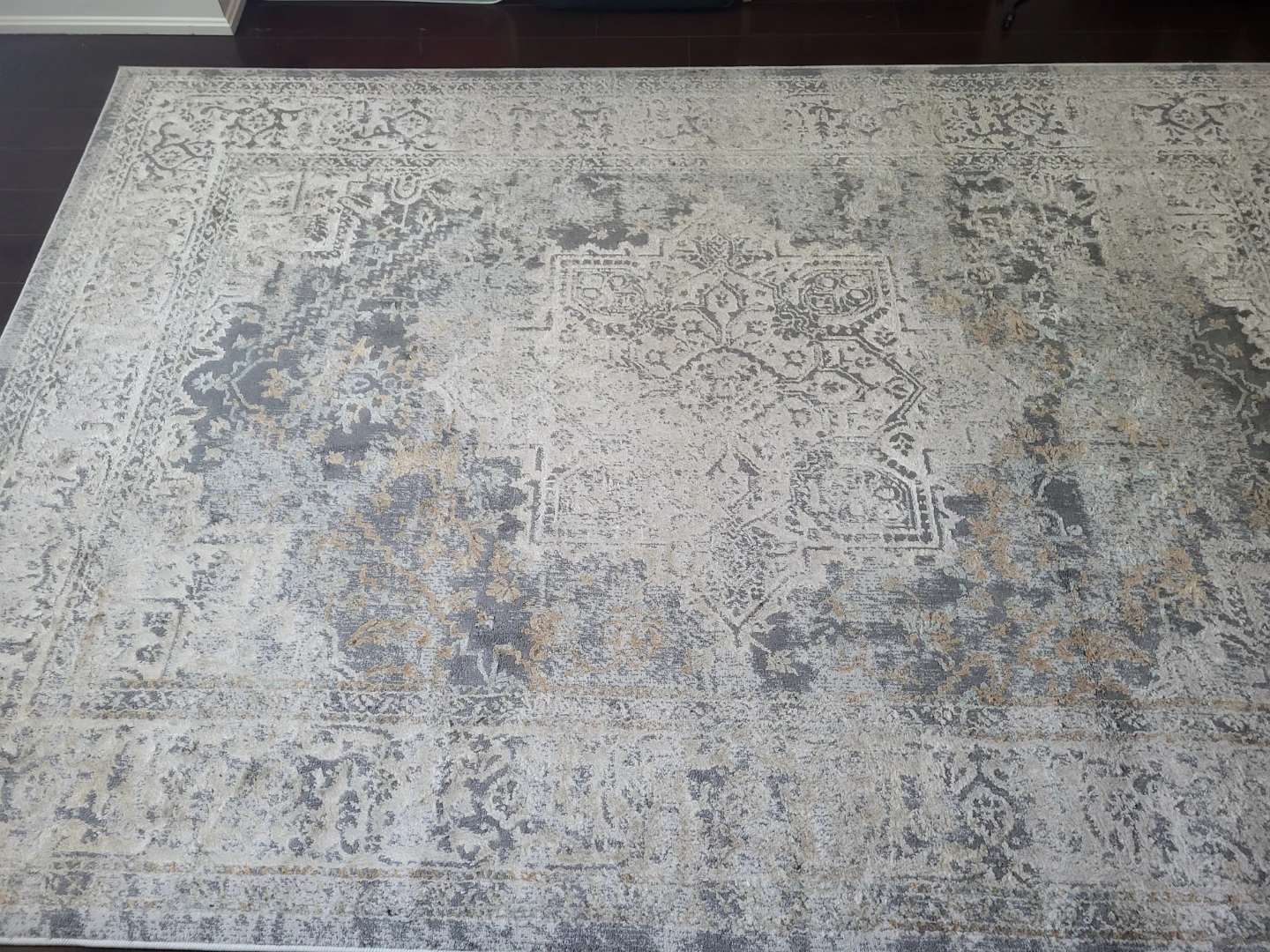 Area Rug - Grey and White Patterned - photo 3
